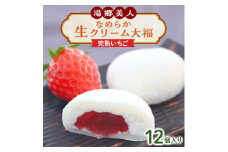 湯郷美人なめらか生クリーム大福〈完熟いちご〉12個入り【1142652】