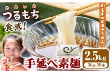 素麺 ソーメン お徳用手延べ素麺 50g × 50束 2.5kg かも川手延素麺株式会社《30日以内に発送予定(土日祝除く)》岡山県 浅口市 紙箱入 お土産 ご家庭用 送料無料 そうめん