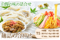 麺詰め合わせ T5 中華麺 焼きそば そうめん 麺工房さかもと《30日以内に出荷予定(土日祝除く)》岡山県 浅口市 送料無料 手延べ セット 贈り物 ギフト 無かんすい 冷やし中華 やきそば 素麺