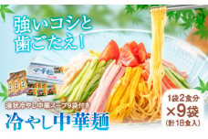 冷やし中華麺 1袋2食分×9袋 18食 麺工房さかもと《30日以内に発送予定(土日祝除く)》岡山県 浅口市 送料無料