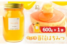 はちみつ 蜂蜜 百花 600g 1本 かもがた養蜂 《30日以内に出荷予定(土日祝除く)》 岡山県 浅口市 送料無料 ハチミツ 百花蜜 百花はちみつ 岡山県産