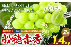 最高級 シャインマスカット【2025年先行予約】ぶどう 船穂赤秀 2房 1.4kg 岡山県産《9月上旬-11月中旬頃出荷(土日祝除く)》 ハレノフルーツ マスカット 送料無料 岡山県 浅口市 フルーツ 果物 贈り物 ギフト 国産 岡山県産【配送不可地域あり】