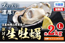 【先行予約】牡蠣 殻付き 牡蠣 Lナイフ レシピセット 加熱用 約2kg 寄島町漁業協同組合《2025年2月上旬-4月中旬頃出荷》岡山県 浅口市 海鮮 かき 牡蠣 岡山県寄島産 カキ 鍋 牡蠣鍋 バーベキュー BBQ カキフライ 【離島配送不可】