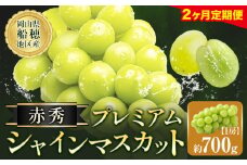 【2ヶ月定期便】ぶどう シャインマスカット 赤秀 プレミアム 晴王 700g 1房 ハレノフルーツ(アストライ)《2025年9月上旬-10月末頃出荷》岡山県 浅口市 送料無料 フルーツ 果物 マスカット お取り寄せフルーツ【配送不可地域あり】 st-p