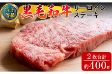 A5等級 黒毛和牛 サーロインステーキ 約400g（約200g×2枚）岡山県産