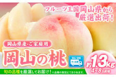 桃【2025年先行予約】ランキング入賞！  岡山の桃 約1.3kg(4～8玉)《2025年6月下旬-9月上旬頃出荷》 岡山県 矢掛町 桃 もも 先行予約 もも 白鳳 もも 桃 先行予約 桃 先行予約 桃 もも ランキング 入賞