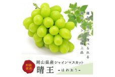 岡山県産 シャインマスカット『晴王』3～5房 (約2kg)【1546681】