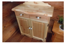 職人さんの手作り家具 電話台 _S13