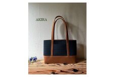 【AKIRAオリジナル】【マツコの知らない世界 で紹介されました！】中型スリムトートバッグ 千鳥格子グリーン×茶色帆布 軽量 軽い 日本製 キャンバス 帆布 横型 肩掛け 通勤 通学 大容量 上質 カジュアル オシャレ レディース カバン 鞄 バック
