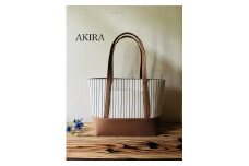 【AKIRAオリジナル】【マツコの知らない世界 で紹介されました！】大きなトートバッグ レディスショルダータイプ ストライプ×薄茶デニム A4対応 大きい 大容量 軽量 軽い 横型 日本製 キャンバス 肩掛け 通勤 通学 上質 カジュアル オシャレ シンプル レディース カバン 鞄 バック