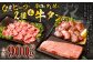 なぎビーフ：ステーキ300g & 焼肉カット300g + 厚切り牛タン スライス レモンダレ 300g 計900g