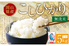 【令和6年産】 無洗米 岡山県産 こしひかり 5kg 【2025年8月下旬迄順次発送予定】 コシヒカリ 米 お米 こめ kome コメ ご飯 ごはん