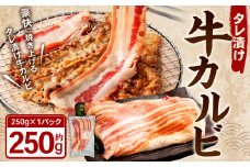 タレ漬け 牛カルビ 計250g 牛肉 牛 カルビ お肉 肉 たれ漬け 焼き肉 焼肉 BBQ バーベキュー