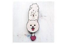 D-100B1 ポメラニアン-犬の振り子時計骨 C-CD-100A