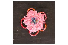 つまみ細工の髪飾り(ピン)花直径10×高さ2cm W-ww-043A