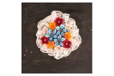 つまみ細工の髪飾り(ピン)直径11×高さ1cm W-ww-044A