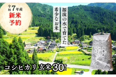 玄米 30kg 令和7年産 コシヒカリ 岡山 「おおがや米」生産組合 G-ad-AEEA