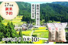 白米 10kg 令和7年産 コシヒカリ 岡山 「おおがや米」生産組合 G-ag-AEEA