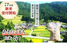 《令和7年産新米受付開始》白米 5kg 令和7年産 あきたこまち 岡山 「おおがや米」生産組合 G-bf-AEFA