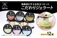 LATTEのカップジェラート詰め合わせ〈おまかせ〉全12個【1477104】