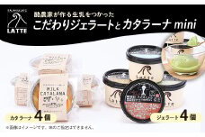 LATTEカップジェラート〈おまかせ4個〉カタラーナ〈mini4個〉のセット＜竹＞【1479173】