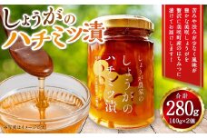 しょうがのはちみつ漬け 2個セット 140g×2 計280g ／ 生姜 しょうが ジンジャー 野菜 蜂蜜 はちみつ ハニー 