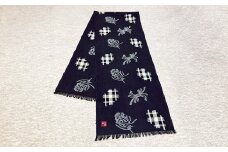 手織り作州絣 ロングテーブルクロス 1枚 360mm×1,800mm ／ 絣 手織り 作州絣 綿 民芸品 伝統工芸 岡山県 美咲町