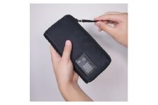 「千菱」 ラウンド長財布 / MA-1/ブラック F022
