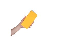 ラウンド長財布/ イエロー M025