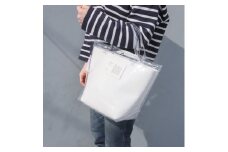 PVCトート/ ホワイト E123