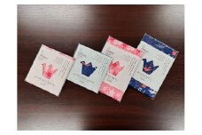 折り鶴再生手拭いハンカチ、折り鶴再生手拭い詰め合わせ