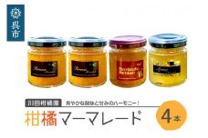 島の恵み 瀬戸内 柑橘 マーマレード 4本セット 食べ比べ セット 紅八朔 レモン しらぬい ジャムセット シトラス お取り寄せグルメ 送料無料 広島県 呉市