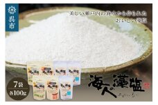 海人の藻塩 スタンドパックセット　常温保存 広島限定 パッケージ スタンド パック パウチ 塩 ミネラル 旨味 凝縮 調味料 海水 海藻 おにぎり おむすび 瀬戸内海 贈り物 ギフト お取り寄せ 日本 国産 国内 広島県 呉市