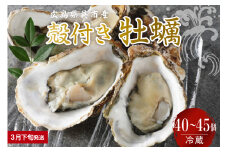 【2026年3月下旬発送】宮原水産 かき 殻付き 40～45個 ku005-013-03-3-25