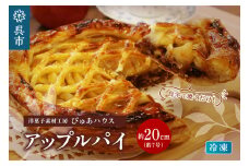 洋菓子素材工房ぴゅあハウス 成形済 冷凍 アップルパイ 約20cm (7号弱)