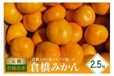 【2025年11月初旬～発送】倉橋ミカン食べてクレ園 倉橋みかん 約2.5kg ku154-009-25