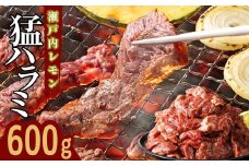 【瀬戸内レモン塩だれ】牛ハラミ 600g(300g×2パック) 尾野精肉店の牛ハラミ【肉 訳あり 小分け 真空パック 冷凍 牛肉 ハラミ 味付き 焼肉 BBQ 広島県 竹原市】※離島への配送不可