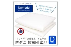 ダニ等の発生・侵入を防ぐ布団 ネムリエ  敷布団 ダブル（140×210）【配送不可地域：沖縄・離島】　016006