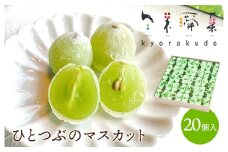 ひとつぶのマスカット 20個入り 共楽堂 夏季限定品 ぶどう ブドウ スイーツ デザート 和菓子 お菓子 菓子 018003