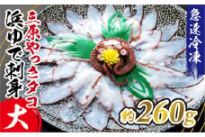 三原やっさタコ浜ゆで刺身（大）約260g 031004