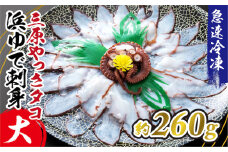 三原やっさタコ浜ゆで刺身（大）約260g 031004