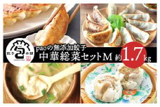 paoの無添加中華惣菜セットM(合計1.7kg) お惣菜 中華料理 ギョーザ シューマイ ぎょうざ しゅうまい 肉餃子 野菜餃子 焼売 ワンタン 夕飯 一品料理 おかず 詰め合わせ 058001