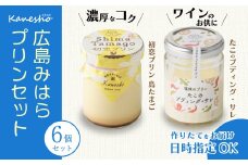 広島みはらプリン 2種類 6個セット タコのプディング 島たまご かねしょう  スイーツ デザート 洋菓子 おやつ お菓子 菓子 ギフト 010002