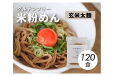 グルテンフリー 無添加 玄米太めん 120袋入り 092008