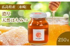【国産 天然蜂蜜】ミニストック 熟成「濃厚はちみつ」250g (糸崎町産)はちみつ 無添加 広島県 三原市 106004