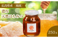 【国産 天然蜂蜜】ミニストック 熟成「濃厚はちみつ」250g (須波町産)ハチミツ 無添加 広島県 三原市 106006