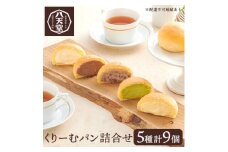 くりーむパン 5種 計9個 詰合せ 八天堂 クリームパン カスタード 生クリーム 抹茶 小倉 チョコレート 133002
