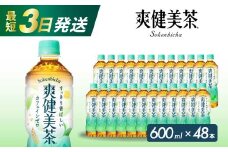 爽健美茶 PET 600ml×48本(24本×2ケース) 最短3日で発送 お茶 飲料 ソフトドリンク カフェインゼロ ペットボトル 箱買い まとめ買い 備蓄 災害用 014058