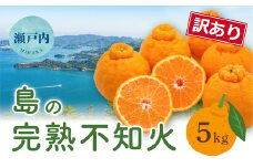 【先行受付】＜訳あり＞瀬戸内 島の不知火 約5kg 白鷺農園《2026年2月下旬～4月上旬頃出荷》 デコポン と同品種  旬 柑橘 フルーツ 果物 しらぬい デコポン わけあり 規格外 不知火 164003