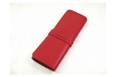 革工房いんのしま牛革ロールペンケース(色:レッド)【レザー 筆入れ ギフト 贈り物 プレゼント 人気 おすすめ 広島県  尾道市】